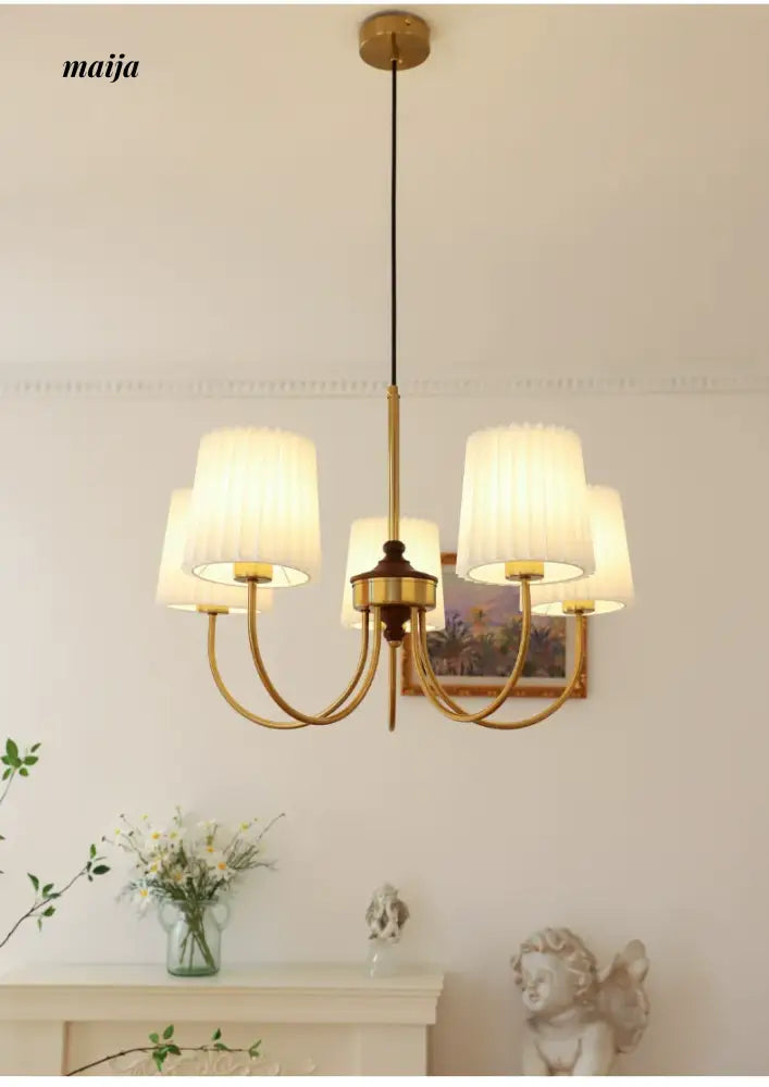NANCY French Retro Chandelier Modern Bedroom Lamp from NANCY