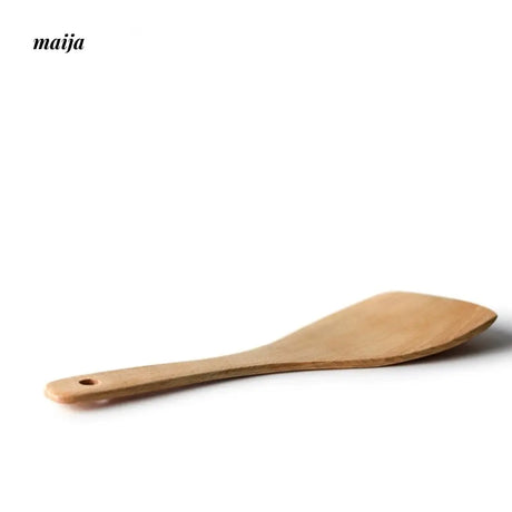 JOTO Wooden Spoon Long Handle Pure Color Tableware from JOTO