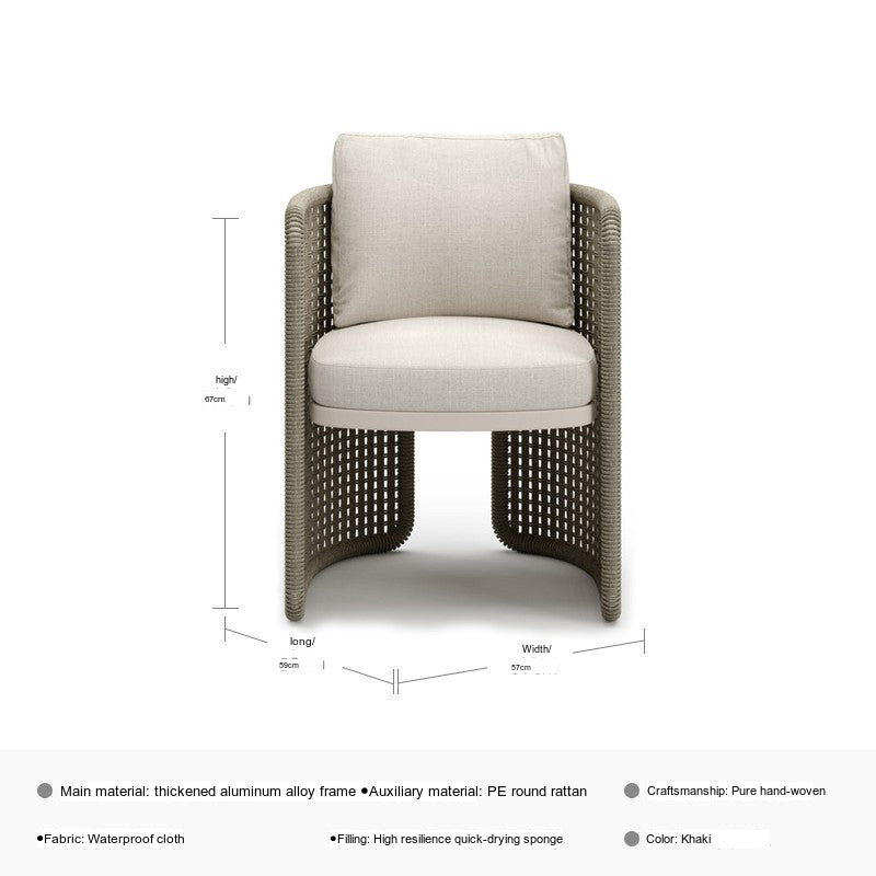 DIME GARDEN Viridian Sleek Luxury Outdoor Dining Set from DIME GARDEN