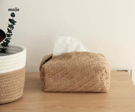 MUYE Woven Fiber Tissue Box from MUYE