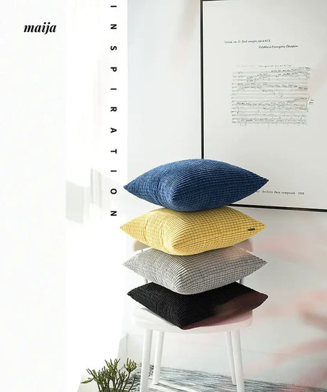 MISTYWOOD Scandinavian Cotton Yellow Pillowcase from MISTYWOOD