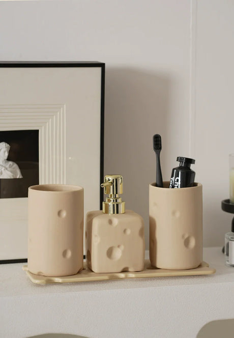 LENYVASEN Elio Cheese-Themed Ceramic Storage from LENYVASEN