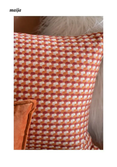 MISTYWOOD Orange Rectangular Sofa Pillow from MISTYWOOD
