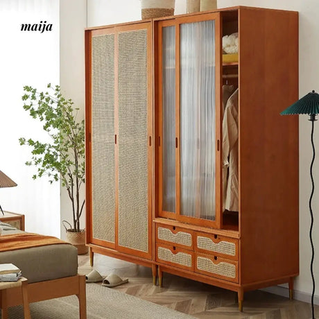 19 DREAM SPACE Solid Wood Sliding Door Wardrobe from 19 DREAM SPACE