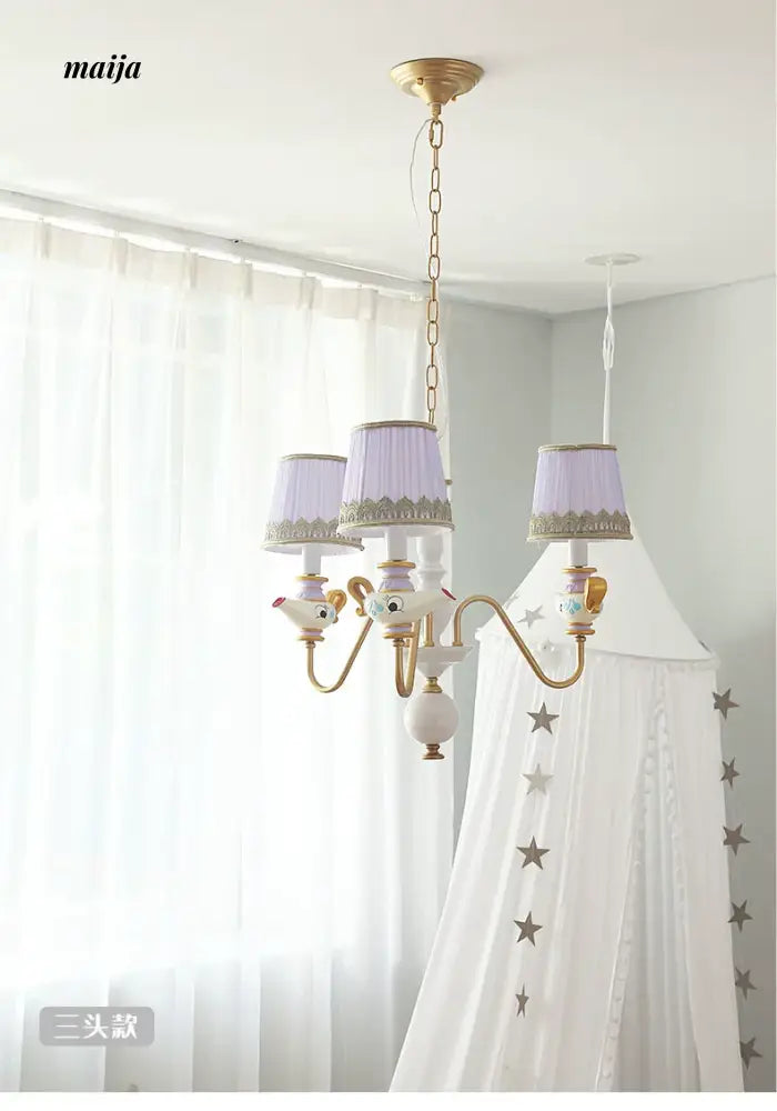 QXWD Cartoon Ceiling Lamp Princess Room from QXWD