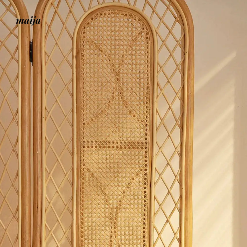 SUZYHOME Yuki Rattan Partition Wall from KBOOS