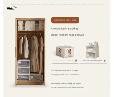 GENJI Donna Solid Wood Wardrobe from GENJI