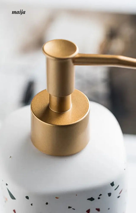 Terrazzo Ceramic Soap Dispenser from maija
