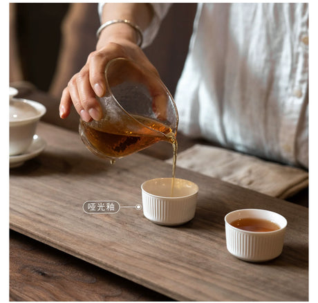 MUMO Mia White Porcelain Ceramic Tea Cup from MUMO
