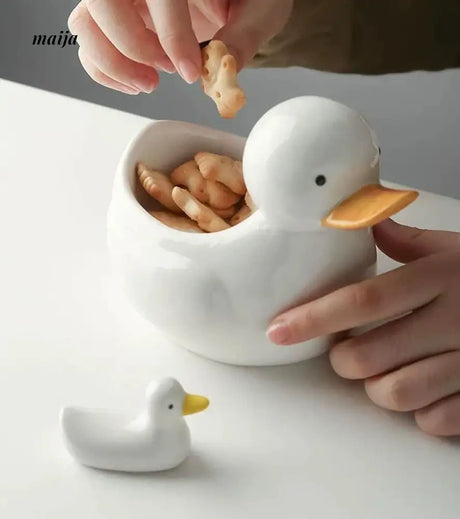 LIVETAI Creative Duckling Ceramic Bowl from LIVETAI