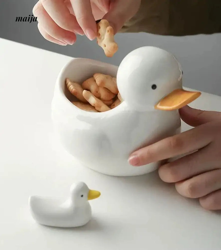 LIVETAI Creative Duckling Ceramic Bowl from LIVETAI
