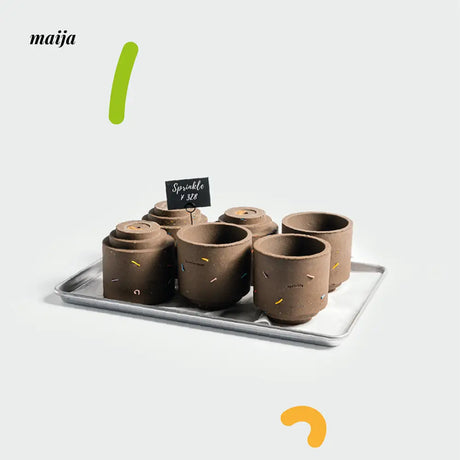 CIIREALS Sprinkle Cake Ceramic Planter from maija