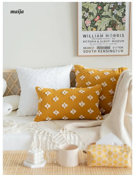 MISTYWOOD Daisy Sunflower Decorative Pillow from MISTYWOOD