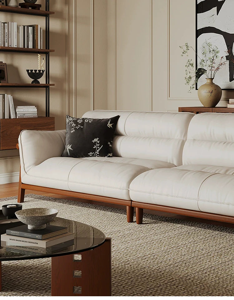 SAMMI Ruby Antique Three-Seater Leather Sofa from SAMMI