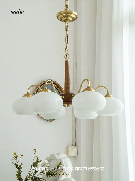 LYNN Solid Wood Japanese Chandelier from Lynn's Lamp