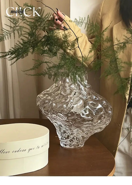 CLICK Glacier Glass Vase Large Space Decor from CLICK