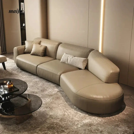NAVI Emelie Leather Curve Sofa from maija