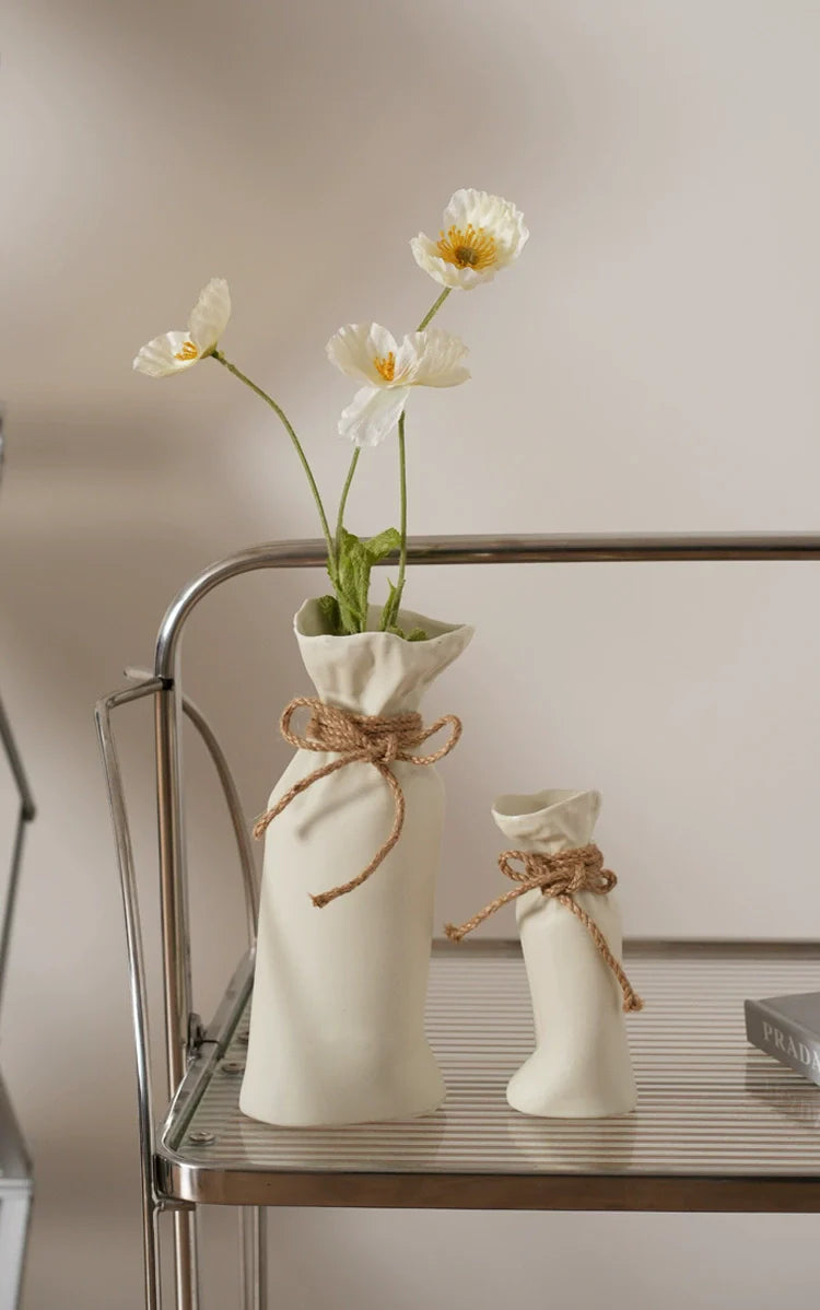 LENYVASEN Elias Irregular Fold Ceramic Vase from LENYVASEN