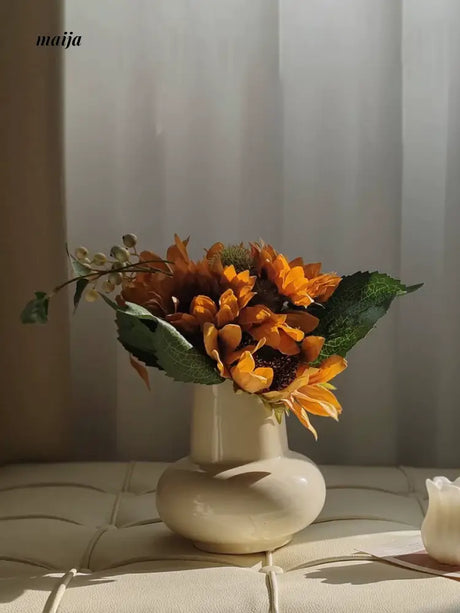 LIVETAI Nordic Round Belly Ceramic Vase from maija