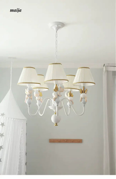 QXWD Butterfly Fairy Ceiling Lamp Children's Room from QXWD