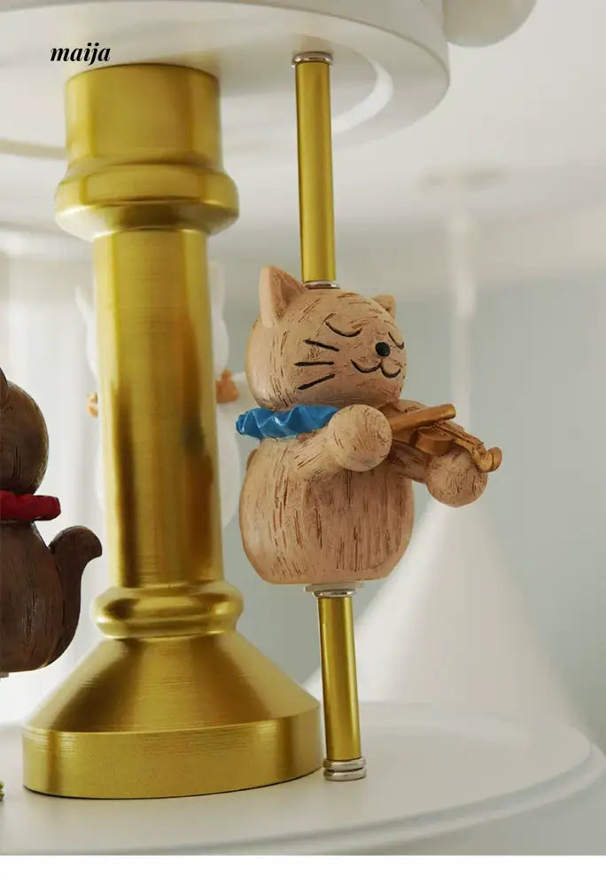 QXWD Cat Musician Ceiling Lamp Children's Room from QXWD