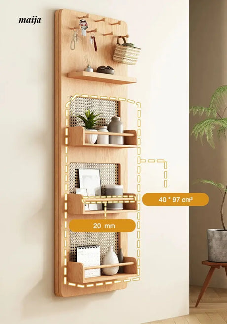 ALING Slideable Solid Wood Rack Plus Full Length Mirror from maija