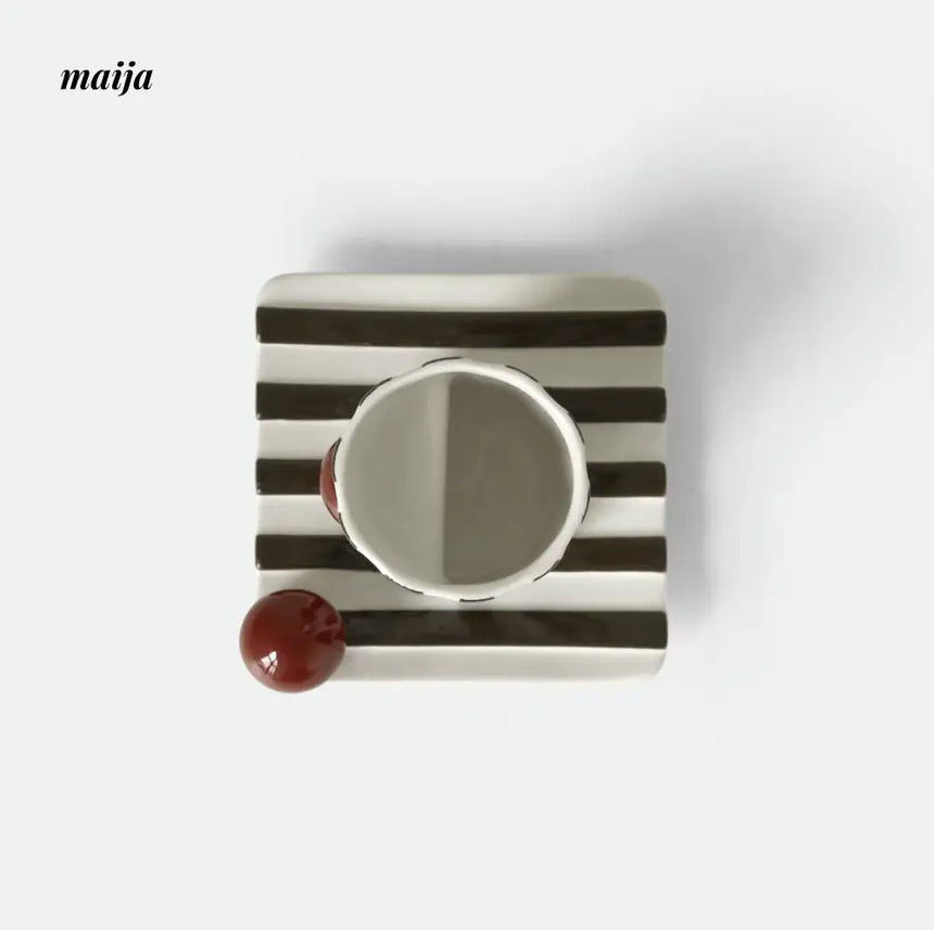 NAMO Muse Retro Striped Coffee Cup from NAMO