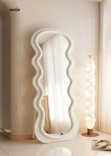 Wide Frame Wavy Mirror from Yueyang