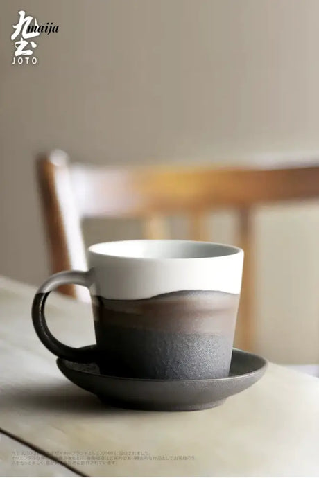 JOTO Eight Year Handmade Ceramics Couple Coffee Cup from JOTO