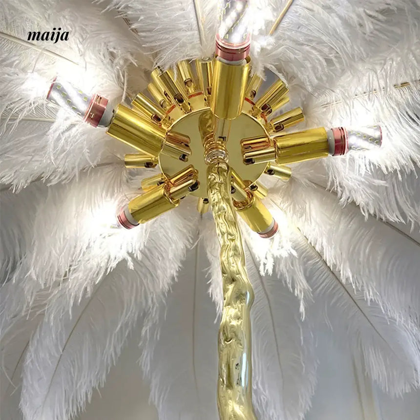 LIVETAI Light Feather Floor Lamp from maija