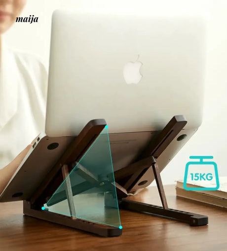 KIMACHI Wooden Foldable Adjustable Laptop Stand from KIMACHI