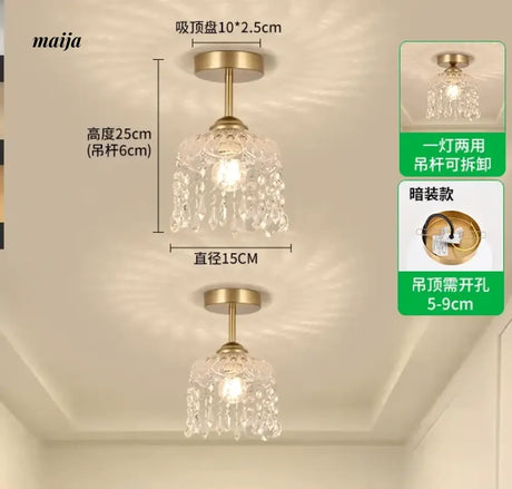 GVG Crystal Corridor Ceiling Light from GVG