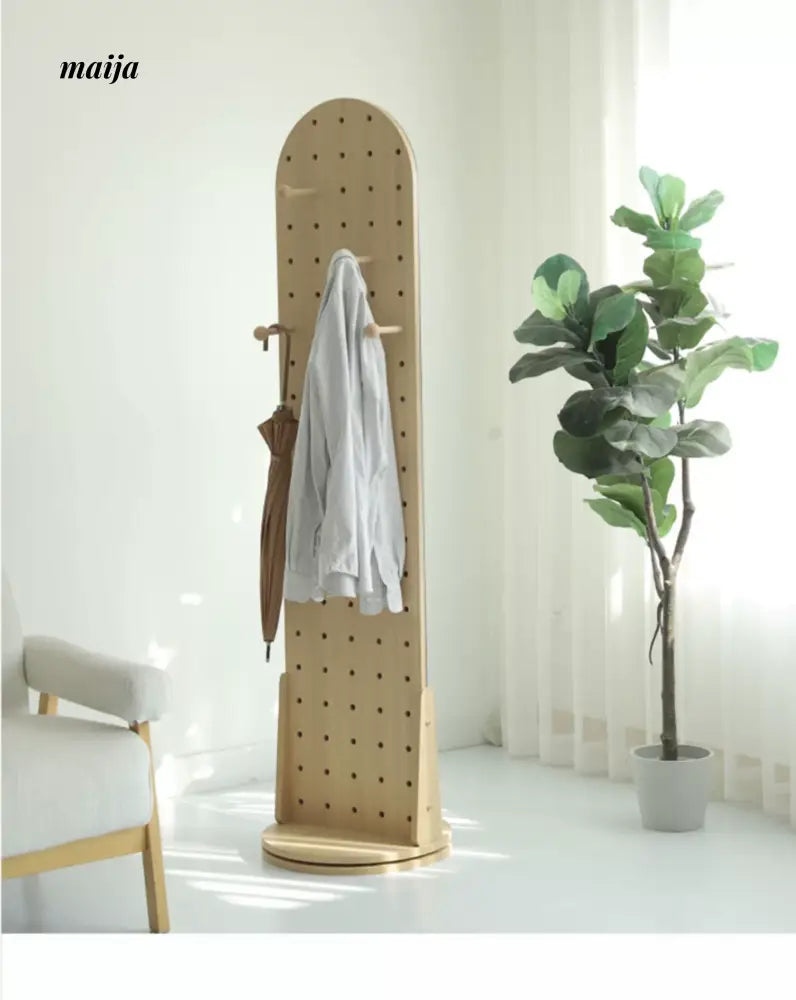 OGI NO RYOHIN Full-Body Mirror with Cave Plate Stand from OGI NO RYOHIN