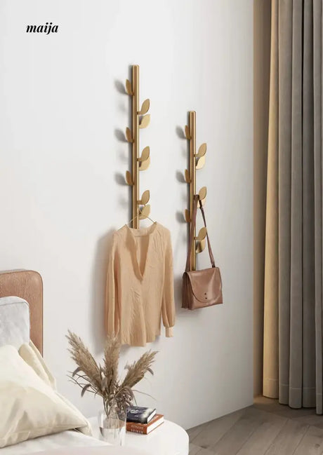 JINRAN Creative Iron Leaf Wall-Mounted Hanger from JINRAN