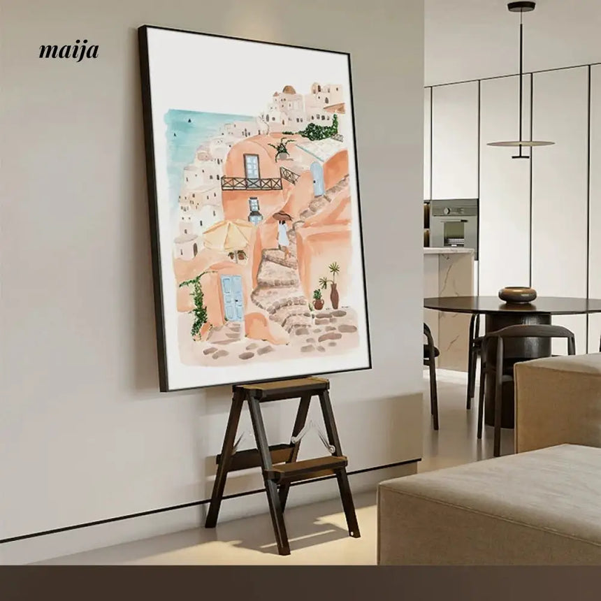 SOMEART Santorini Print from SOMEART