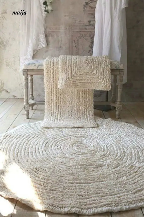 Pleated Cotton Rug from maija