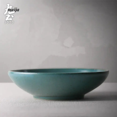 JOTO Eight Year Rough Ceramic Fruit Plate Handmade Retro Dish from MOSE