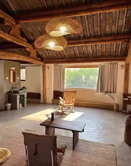 ZHONGSHAN Zen Rattan Chandelier for Hotel from ZHONGSHAN