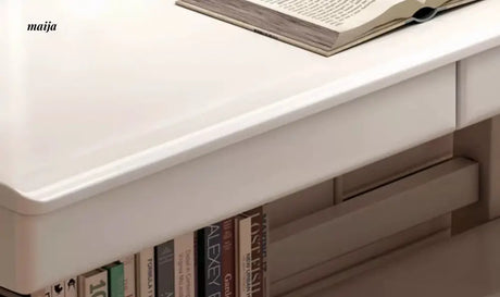 Luna Nordic Solid Wood Desk with Bookshelf from maija