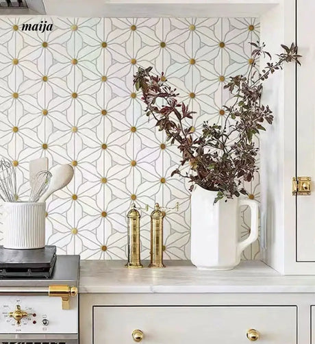 Emerald Mosaic Marble Tiles from LIZARD KING