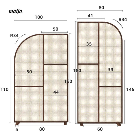 HARUNO Gemma Rattan Partition Wall from HARUNO