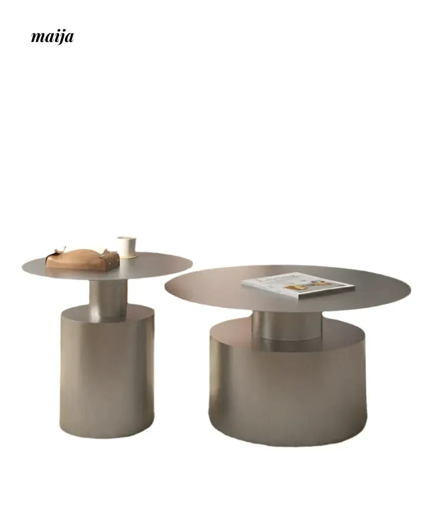 Brushed Stainless Steel Coffee Table