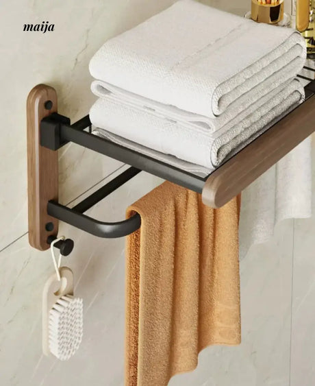 NHSJ Punch-Free Storage Basket and Towel Rack from NHSJ
