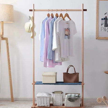 Jessie Solid Wood Clothing Rack from maija