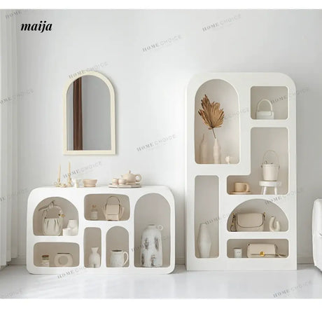 LIVINGPLUS White Modern Storage Stand from LIVINGPLUS