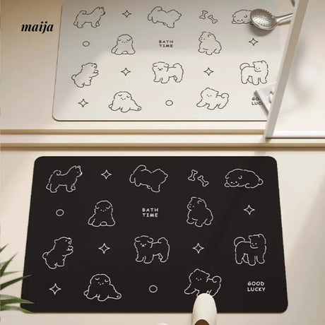 Puppy Field Bath Mat from maija
