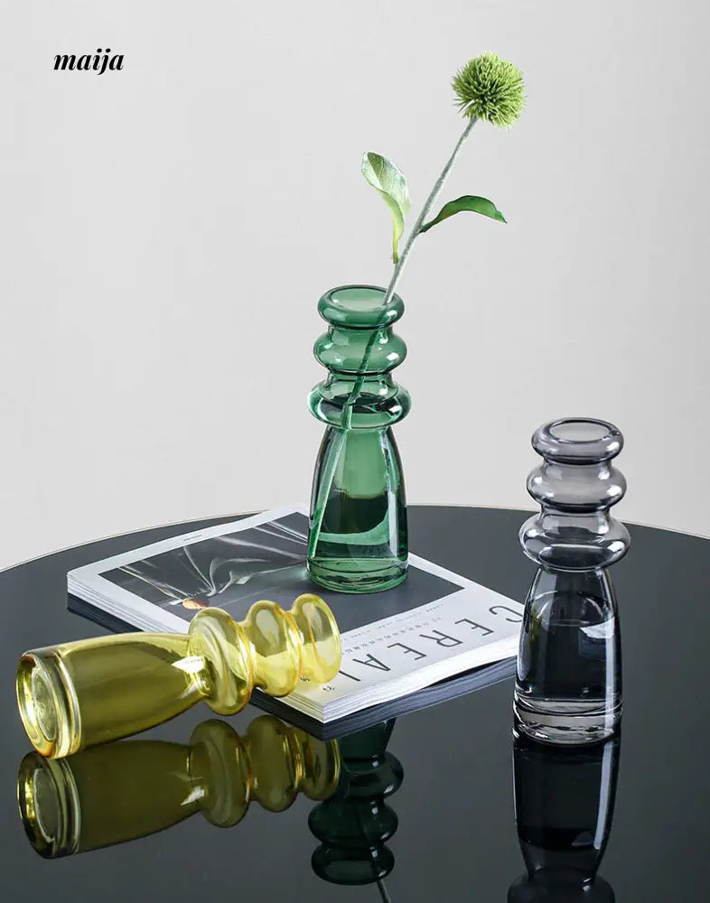 Femme Double Wall Stained Glass Vase from maija