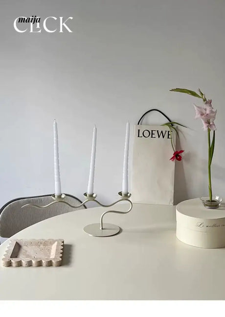 CLICK Retro Candlestick Iron Decor for Homestays from CLICK