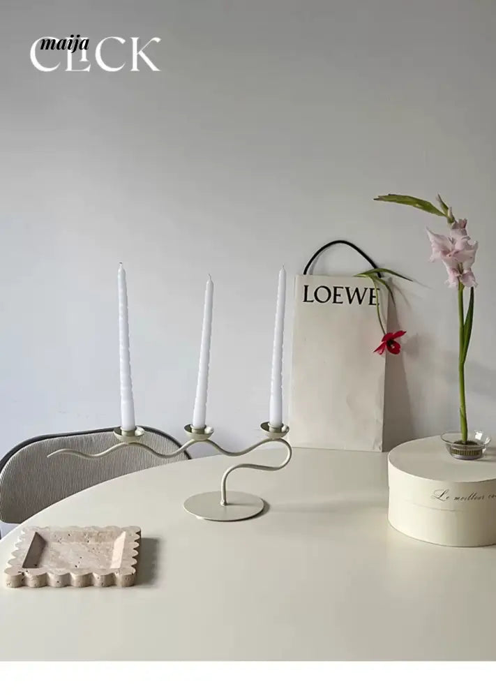 CLICK Retro Candlestick Iron Decor for Homestays from CLICK