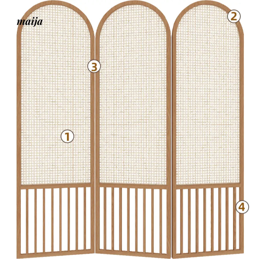 HARUNO Lisa Rattan Partition Wall from HARUNO
